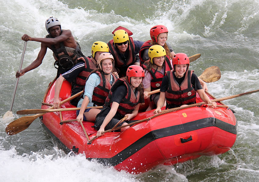 White Water Rafting on River Nile in Uganda