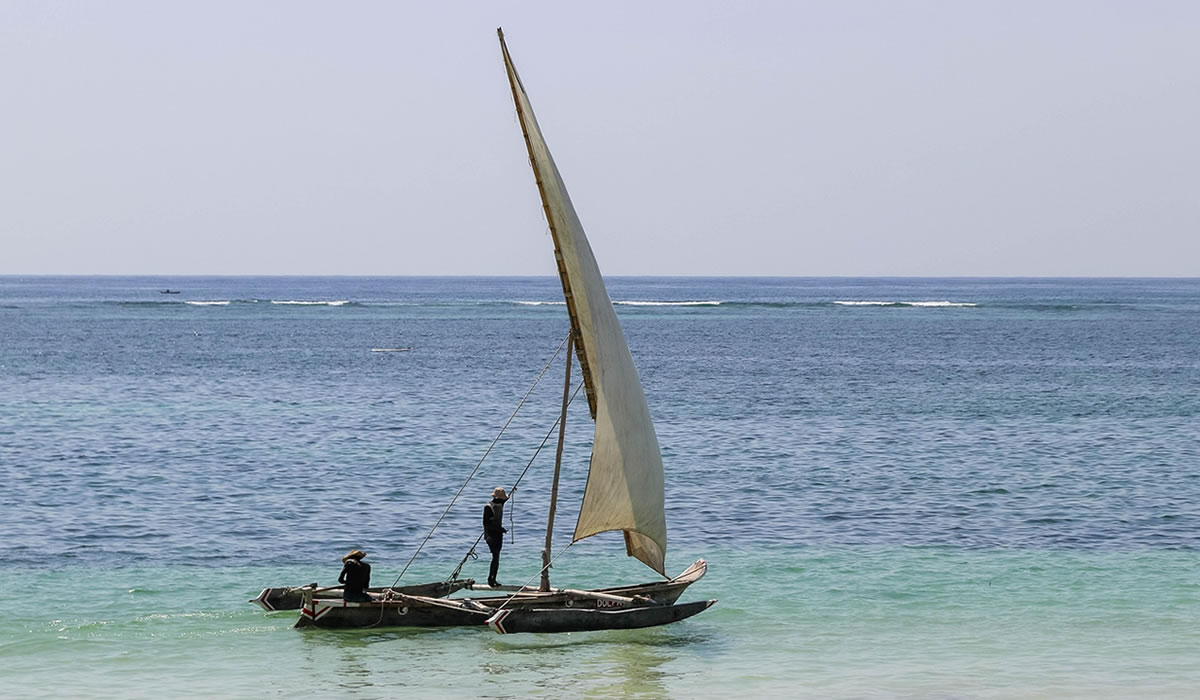dhow at Diani Beach