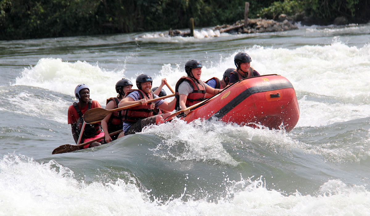 White water rafting on River Nile