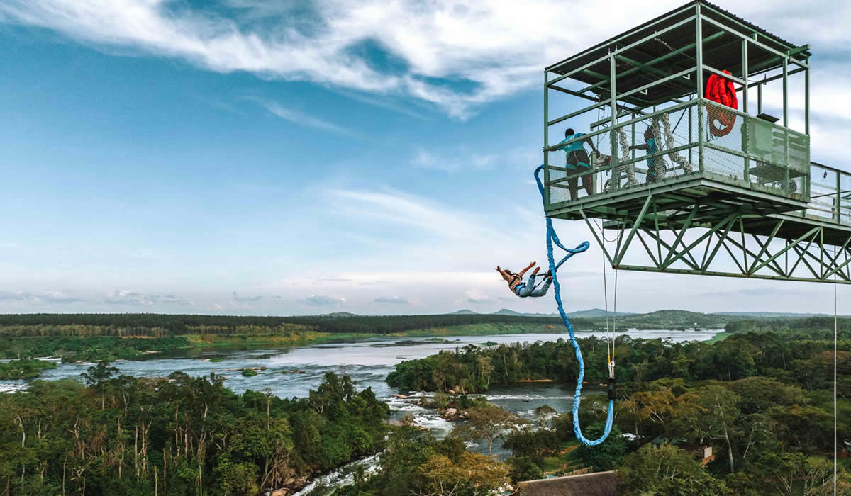 Bungee Jumping in Jinja